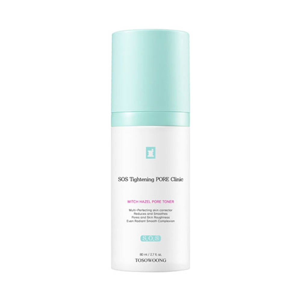 TOSOWOONG SOS Tightening Pore Clinic Witch Hazel Pore Toner 80ml - DODOSKIN