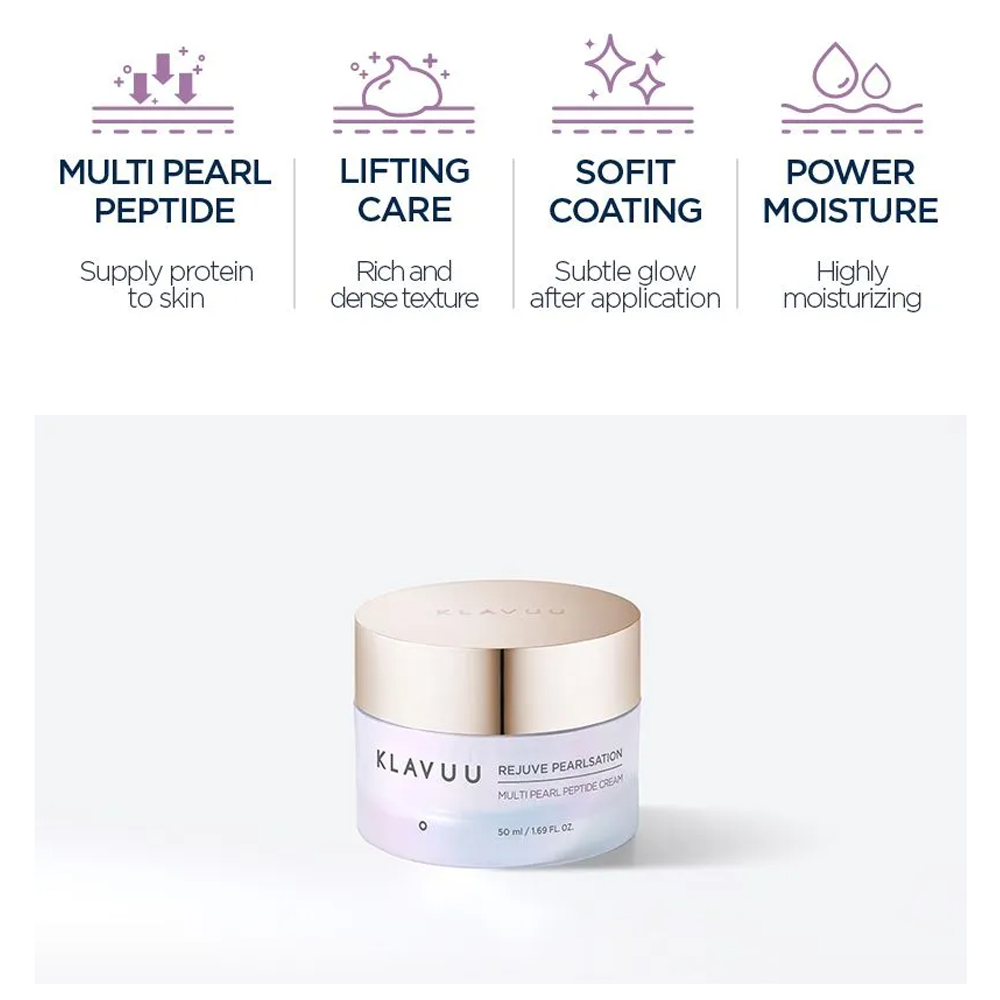 KLAVUU Rejuve Pearlsation Multi Pearl Peptide Cream 50ml - DODOSKIN