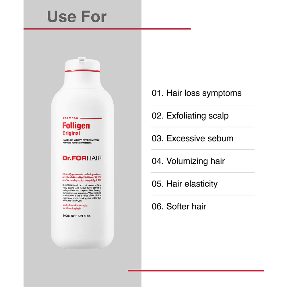 DR.FORHAIR Folligen Shampoo 300ml - DODOSKIN