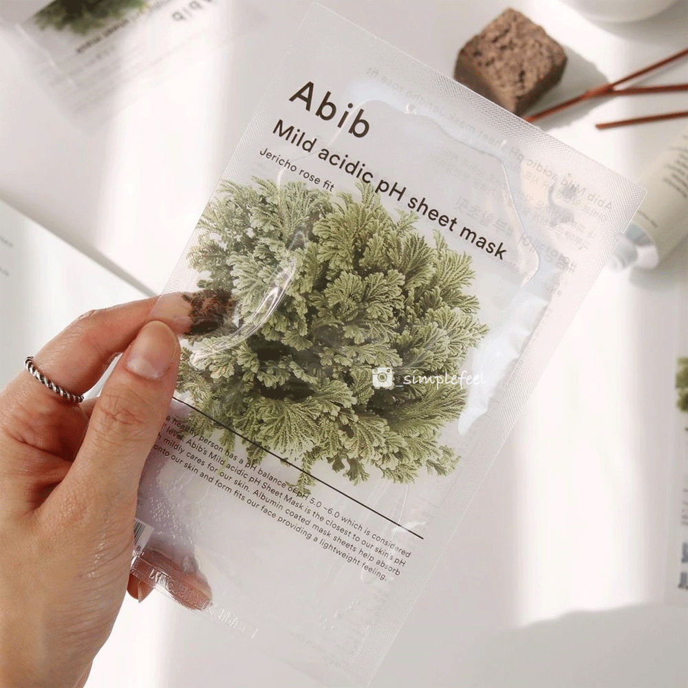 Abib Mild acidic pH sheet mask 5ea #Jericho rose fit - DODOSKIN