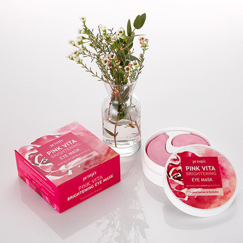 PETITFEE Pink Vita Brightening Eye Mask 60ea - DODOSKIN