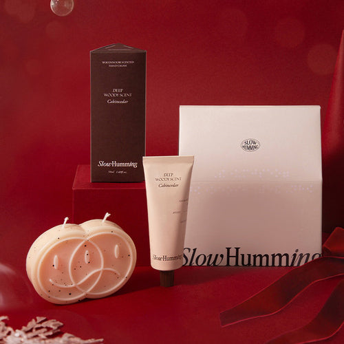 SlowHumming Hand Cream + Candle Set