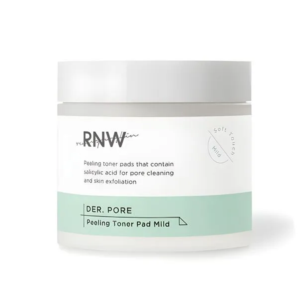 RNW DER. PORE Peeling Toner Pad Mild 60 pcs - DODOSKIN