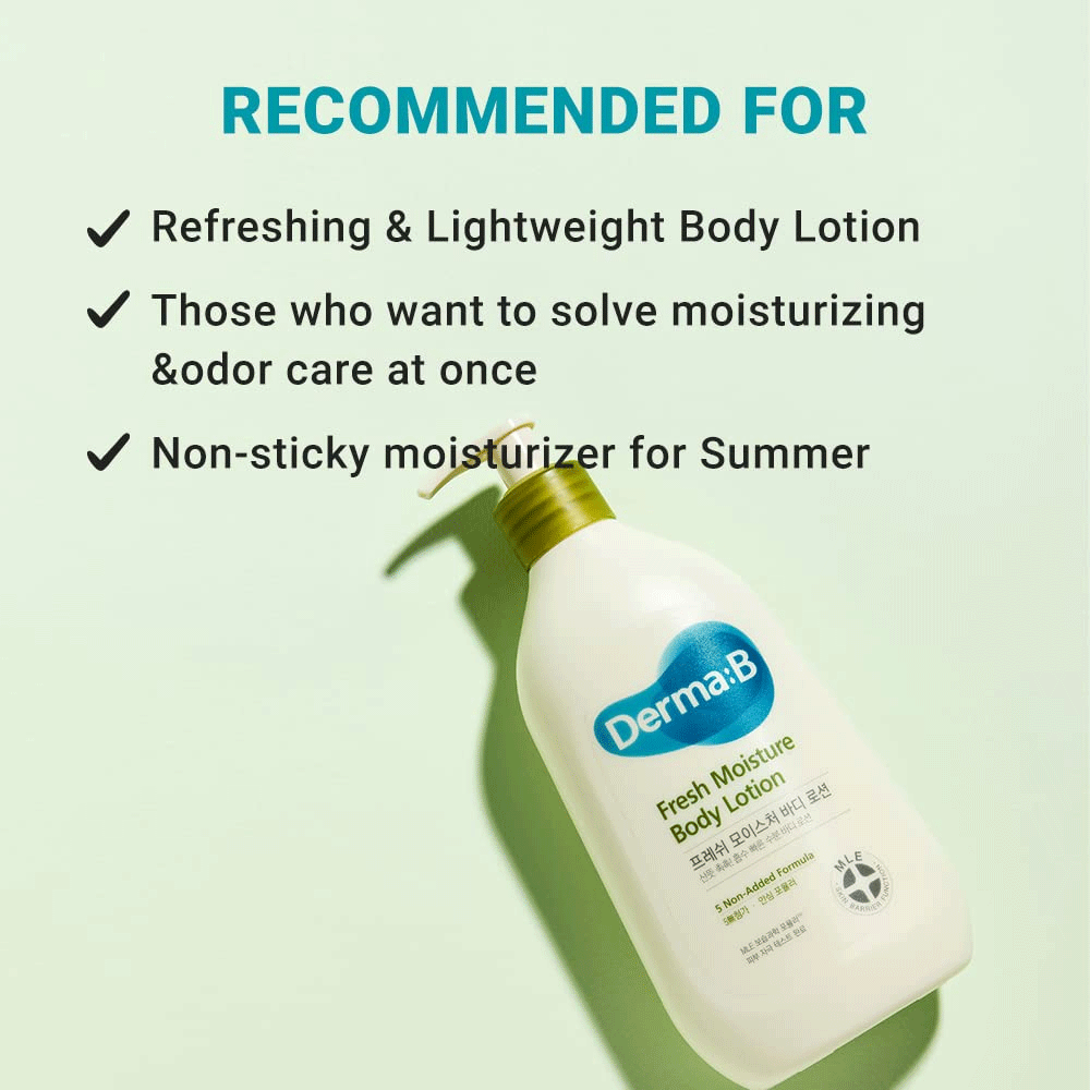 Derma-B Fresh Moisture Body Lotion 400ml - DODOSKIN
