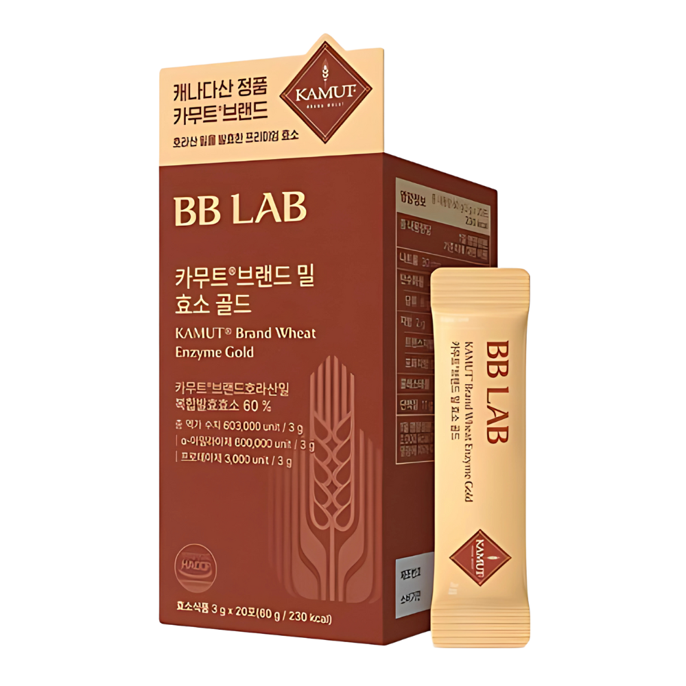 BB LAB Kamut Brand Wheat Enzyme Gold 120g (20 Sticks, 20-Day Supply ...