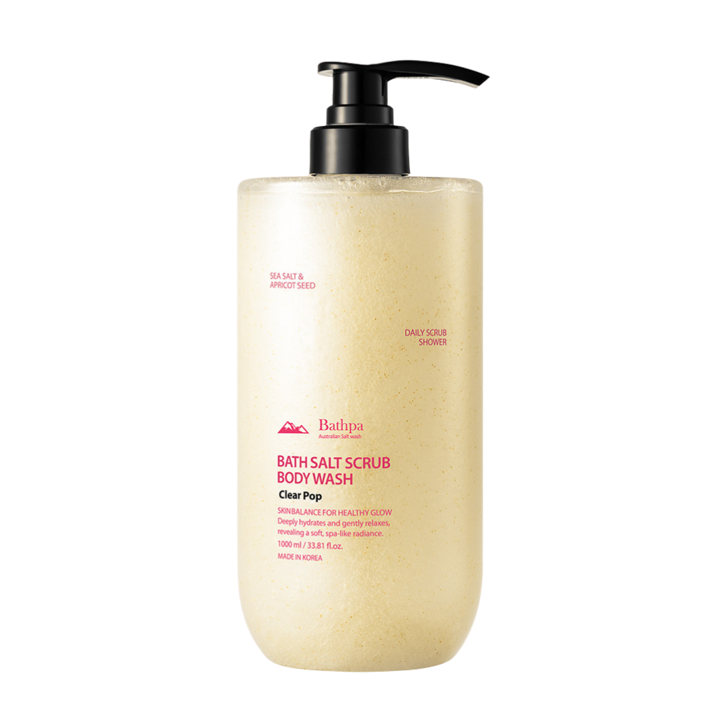 Bathpa Bath Salt Scrub Body Wash Clear Pop 1000ml