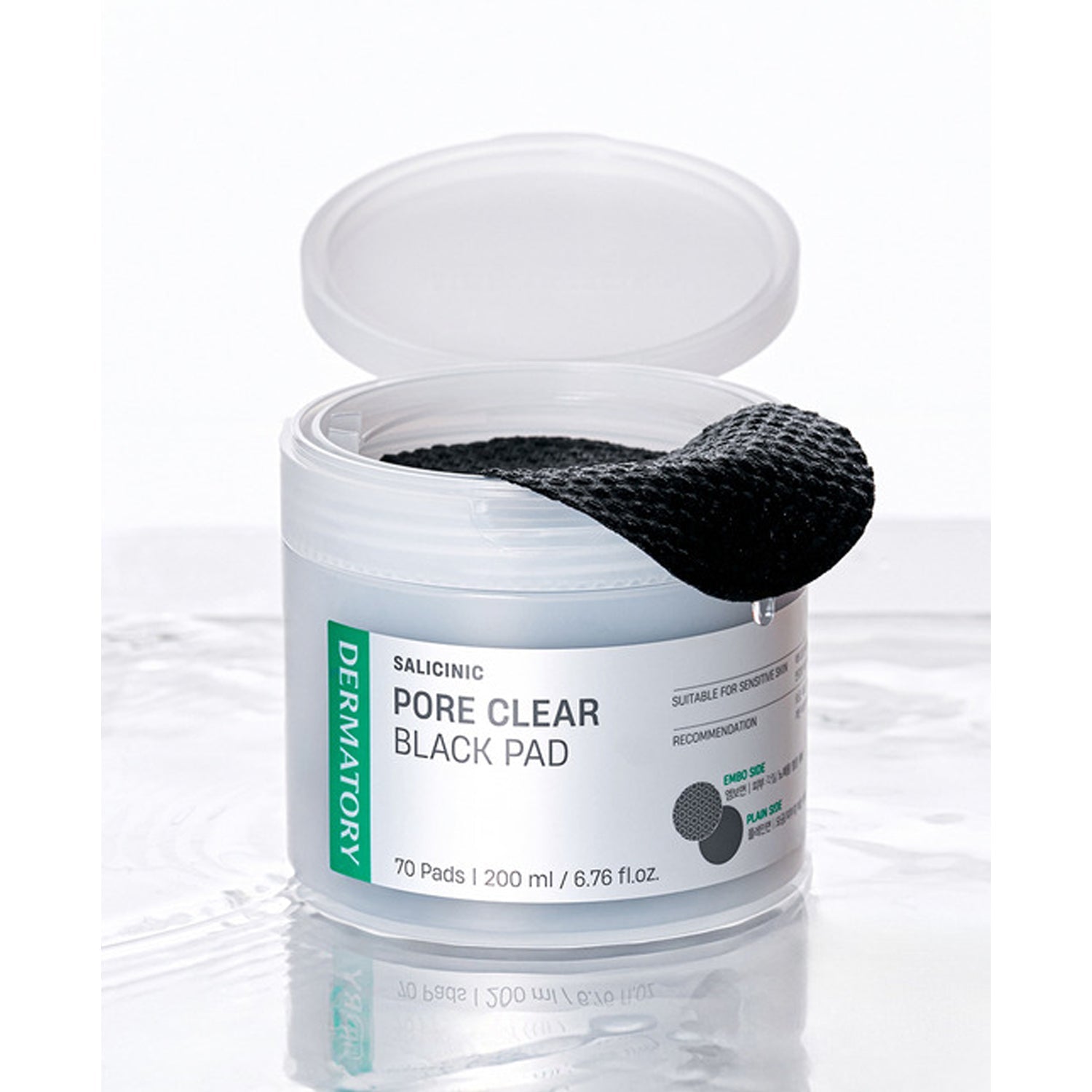 DERMATORY Salicinic Pore Clear Black Pad 70 Pads