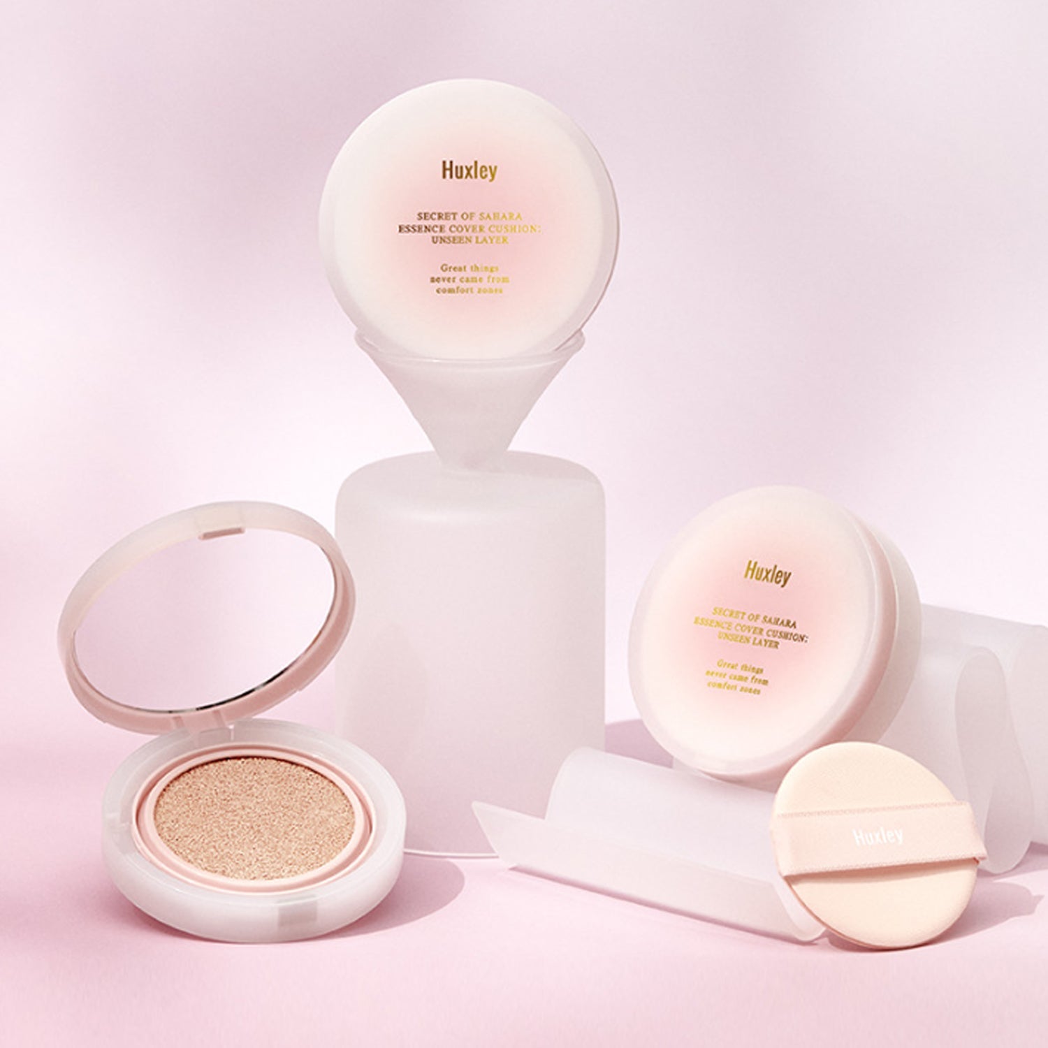Huxley Essence Cover Cushion Unseen Layer (Original) - 12g (Shade: 02 Coral Sand)