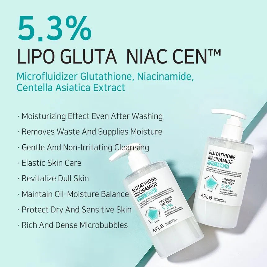 (Mhark) APLB Glutathione Niacinamide Body Wash 300ml - DODOSKIN