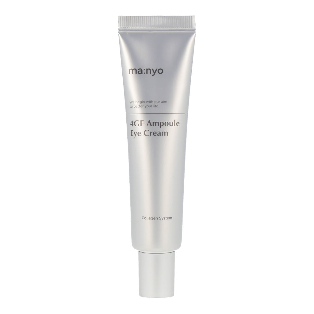The MANYO FACTORY 4GF Ampoule Eye Cream 30ml is a high-performance eye cream designed to address various concerns around the delicate eye area, such as dark circles, puffiness, and fine lines. 