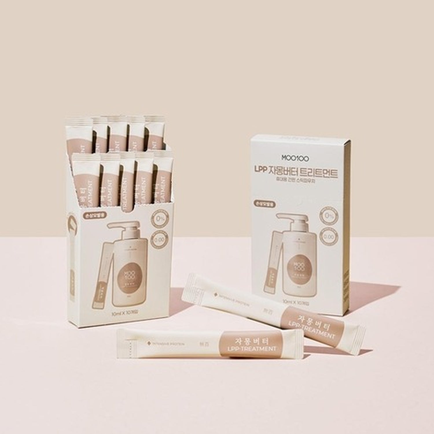MOO100 Grapefruit Butter Treatment Travel Stick Pouch 10ml × 10pcs