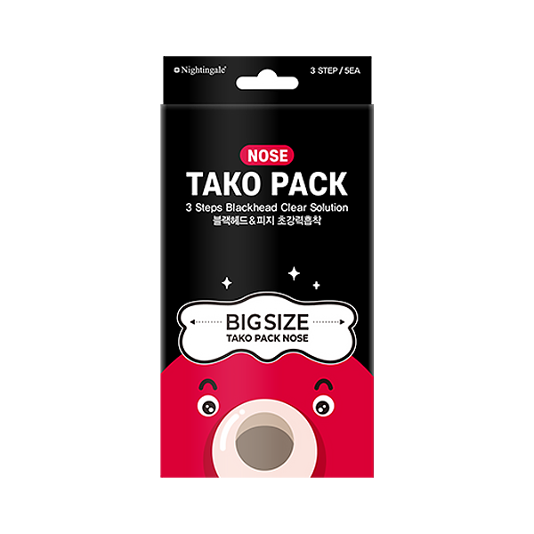 Nightingale 3Steps Blackhead Clear Solution Tako Pack Nose 5ea