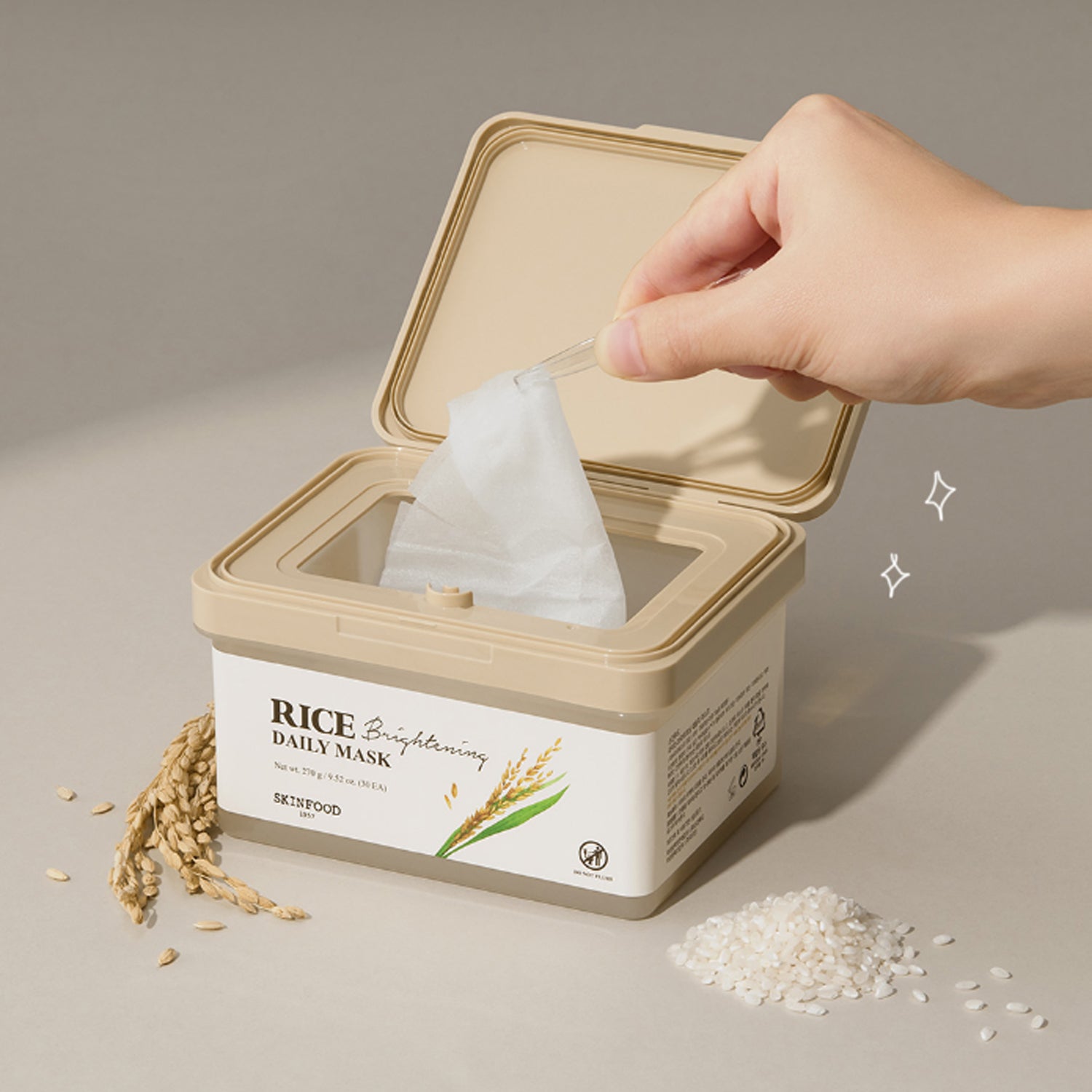 SKINFOOD Rice Brightening Daily Mask 30 sheets