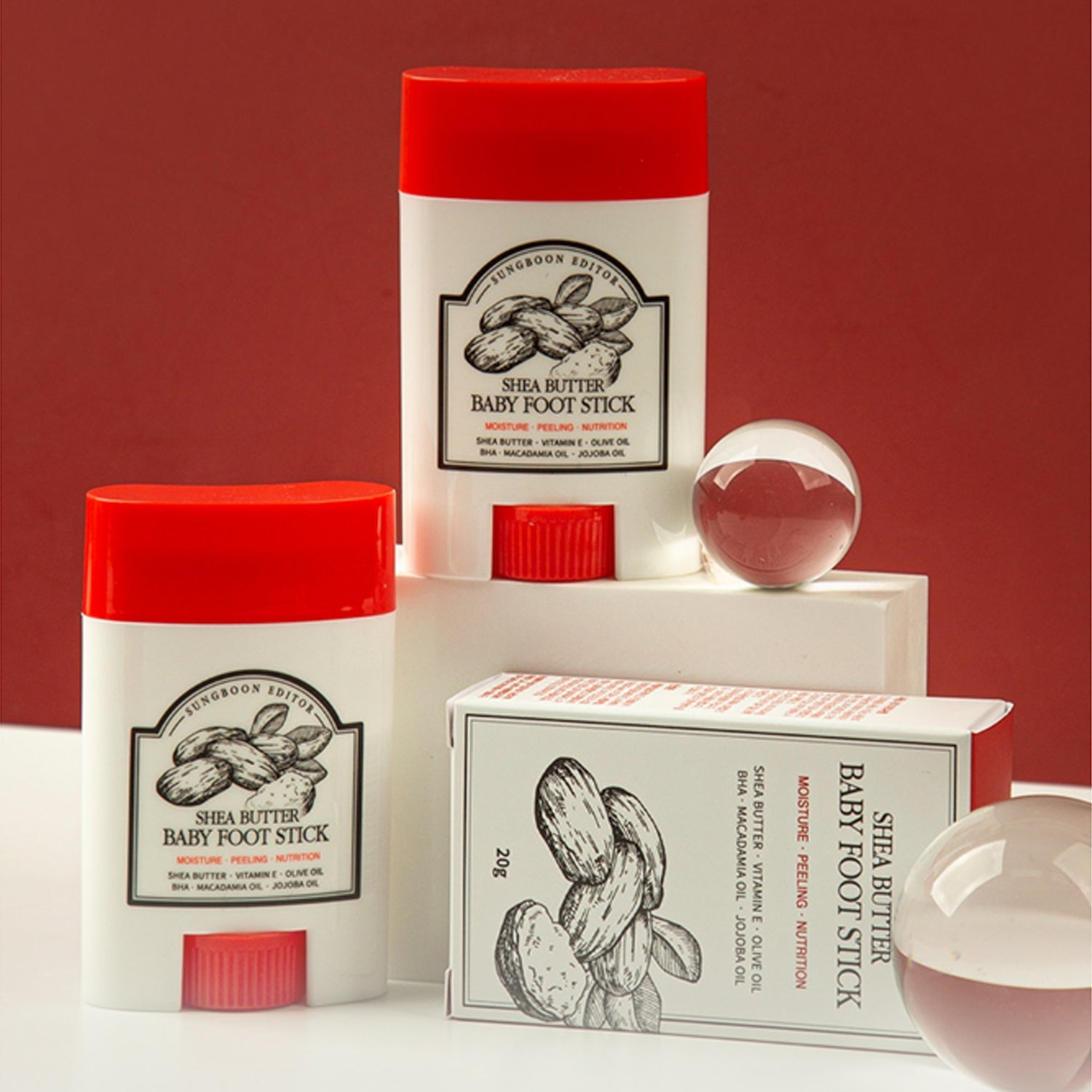 SUNGBOON EDITOR Shea Butter Baby Foot Stick 20g [1+1]