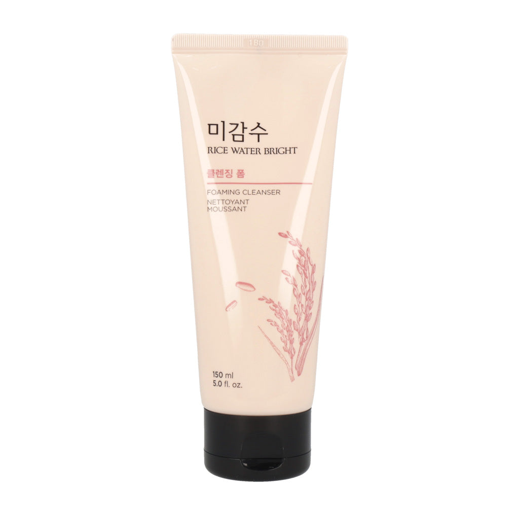 The FACE SHOP Rice Water Bright Foaming Cleanser is a popular skincare product known for its gentle and effective cleansing properties.