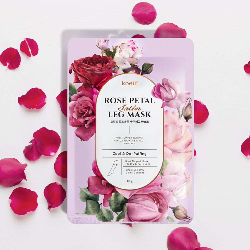 koelf Rose Petal Satin Leg Mask 1ea - DODOSKIN